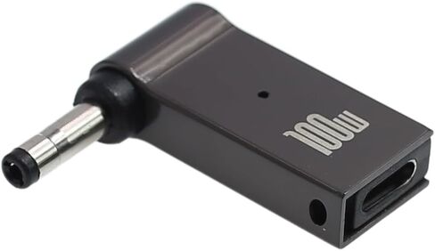 USB C to Laptop Charger Converter, Type C to DC Compatible with Lenovo 20V 3.25A 65W with 4.0mm/1.7mm Plug, 100W PD, Charging Connector (4.0 x 1.7mm for Dell or Lenovo) in Kuwait