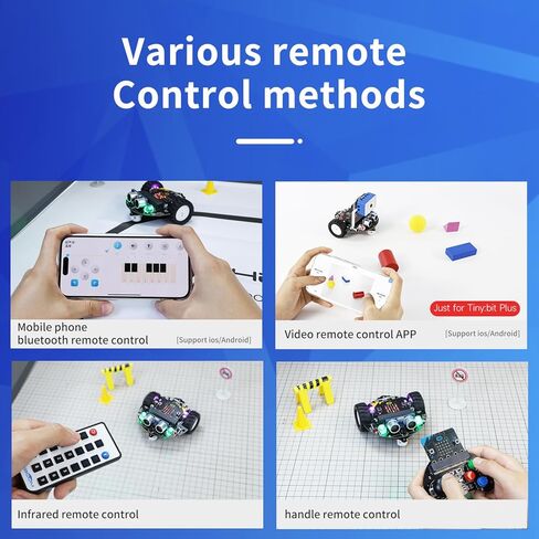 جهاز التحكم عن بعد للسيارة الروبوتية Yahboom Microbit، وحدة كاميرا Esp32، تتبع الخط، الموجات فوق الصوتية، مستشعر التتبع، مستقبل الأشعة تحت الحمراء، كشاف، برمجة للأطفال STEM (بدون V2)... in Kuwait