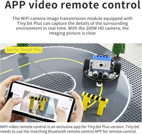 جهاز التحكم عن بعد للسيارة الروبوتية Yahboom Microbit، وحدة كاميرا Esp32، تتبع الخط، الموجات فوق الصوتية، مستشعر التتبع، مستقبل الأشعة تحت الحمراء، كشاف، برمجة للأطفال STEM (بدون V2)... in Kuwait