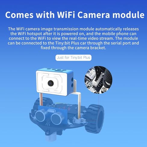 جهاز التحكم عن بعد للسيارة الروبوتية Yahboom Microbit، وحدة كاميرا Esp32، تتبع الخط، الموجات فوق الصوتية، مستشعر التتبع، مستقبل الأشعة تحت الحمراء، كشاف، برمجة للأطفال STEM (بدون V2)... in Kuwait