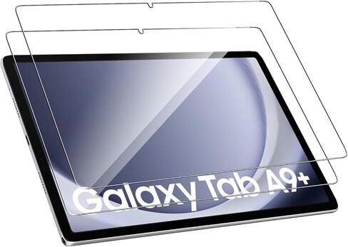 2 Pack Tempered Glass for Samsung Galaxy Tab A9 Plus 10.0 Screen Protector,9H Hardness,Ultra Resistant,Anti-Fingerprints,No Bubbles,HD-Clear,Full Coverage Samsung Tab A9 Plus 10.0 Tablet Film in Saudi Arabia