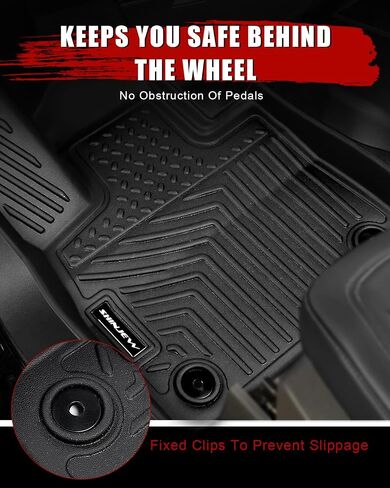 Floor Mats Compatible with Ford Explorer 7 Seat 2015-2019, All Weather Floor Liners Full Set 1th 2nd 3rd, Waterproof Non-Slip TPE Custom Floor Mats Accessories for Car Front and Back in Saudi Arabia
