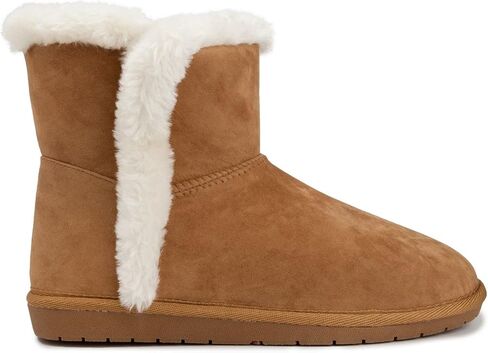 حذاء نسائي من Sugar Polly Microfiber للكاحل للشتاء والثلج، أسمر ضارب للصفرة 10 متوسط ​​(B، M) in Kuwait