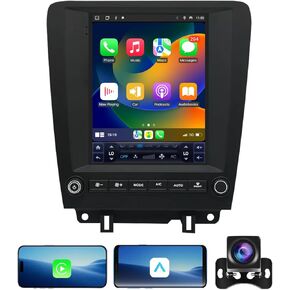 Car Radio for Ford Mustang 2010-2014 Stereo Replacement 9.7 Inch Touch Screen with Carplay Android Auto WiFi SWC Bluetooth Backup Camera