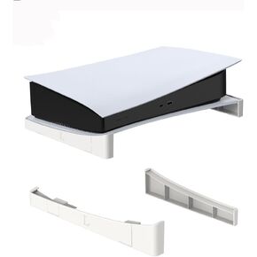 for PS5 Horizontal Stand, Base Stand Accessories Compatible with PlayStation 5 Disc & Digital Editions White