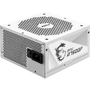 MSI MAG 850GL PCIE 5 White Gaming Power Supply - Full Modular - 80 Plus Gold Certified 850W - Compact Size - ATX PSU