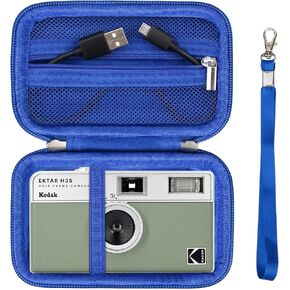 Hard Carrying Case for KODAK EKTAR H35/H35N Half Frame Film Camera, Protective Storage Travel Case with Zipper Mesh Pocket for Battery, Film, USB Cable, Black