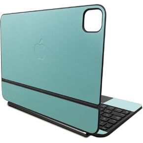 Skin Compatible with Apple Magic Keyboard for iPad Pro 11‑inch (M4) 2024 - Solid Turquoise - Premium 3M Vinyl Protective Wrap Decal Cover - Easy to Apply | Crafted in The USA by MightySkins