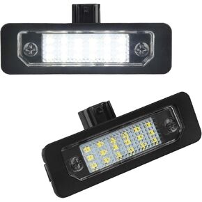 LED License Plate Light Lamp Compatible with Fusion 2006-2012, Mustang 2010-2014, Taurus 10-19, Flex Focus Lincoln MKX MKZ MKT MKS Mercury Milan 6000K White, Pack of 2