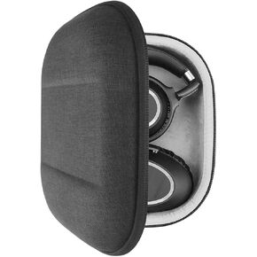 Geekria Shield Headphones Case Compatible with Sennheiser PXC 550-II Wireless, PXC 550, PXC 480 Case, Replacement Hard Shell Travel Carrying Bag with Cable Storage (Dark Grey)