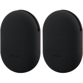 Geekria Earbuds Silicone Case Compatible with Beats PowerBeats, Jabra Sport Pace, SoundSport, in-Ear, Earbud Protection Squeeze Pouch/Pocket Soft Earphone Storage Bag (Black, Size M, 2 Packs)