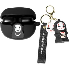 Case for New Bose Ultra Open Earbuds(2024), XMBYGY Silicone Charging Cute Case Shockproof Protective Cover with Cartoon Doll Anti-Lost Lanyard for Man Woman (DEP)