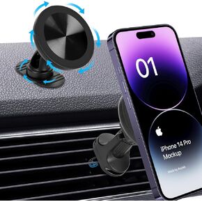 for MagSafe Car Mount, 360° rotatable Mag car Dashboard Phone Holder, car air Vent Hands-Free Magnetic Phone Holder, Magsafe car Accessories for Smartphones and Electronic Devices（Blak）