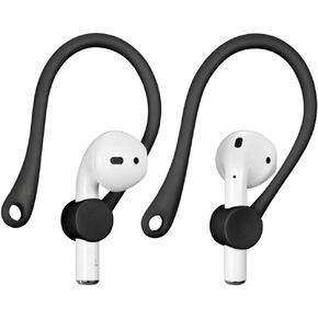 [2 Pairs] - Ear Hooks for AirPods Pro 2nd gen, AirPods Pro, Designed for AirPods 3 & 2 & 1, Earbuds Accessories, Anti-Slip, Comfortable Fit(White & Black)