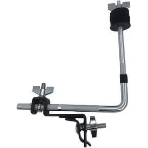 Bass Drum Hoop Mount Cymbal Holder Clamp with Z-Rod for Drum Set Extension Accessories include Felt Pads, Sleeves, Quick Release Nut 9pcs