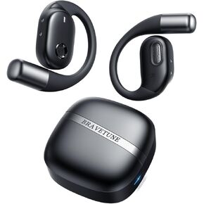 Open Ear Headphones, Bluetooth Wireless Headphones, OWS Air Conduction Earbuds for Workouts and Running, IPX5 Sweat Resistant, 30HRS Playtime, Compatible with iPhone & Android Phones