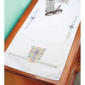 Janlynn Stamped Cross Stitch Kit, Baby Bib Frog