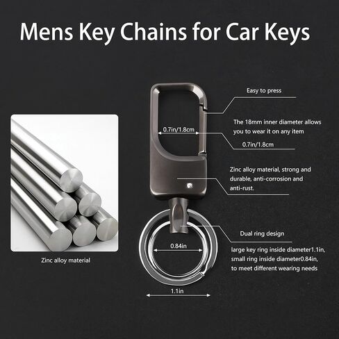 3 Pack Leather Keychain Universal Key Chains for Car Keys Woven Strap Braided Rope Leather Key Chain for Men and Women Key Fob keychain Holder With 5 Keyrings,5 Anti-Lost D-Ring in Saudi Arabia