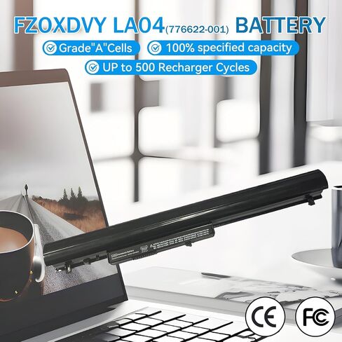 776622-001 LA04 14.8V Battery Replacement for HP Pavilion 14 15 Series, for HP 350 G1 350 G2 248 G1, 728460-001 752237-001 F3B96AA HSTNN-DB5M HSTNN-YB5M HSTNN-UB5M [37Wh/2500mAh] in Saudi Arabia