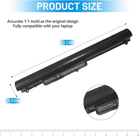 776622-001 LA04 14.8V Battery Replacement for HP Pavilion 14 15 Series, for HP 350 G1 350 G2 248 G1, 728460-001 752237-001 F3B96AA HSTNN-DB5M HSTNN-YB5M HSTNN-UB5M [37Wh/2500mAh] in Saudi Arabia