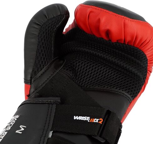 قفازات الملاكمة RIVAL RB10 Intelli-Shock، إغلاق بخطاف وحلقة - ملاءمة مريحة، 1.25 بوصة من رغوة الخلايا المغلقة للاستخدام المكثف للحقيبة، أسود/أزرق، L in Kuwait