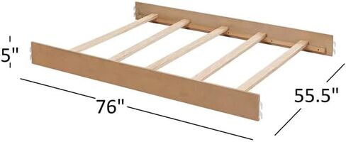 Soho Baby Everlee Crib to Full-Size Bed Conversion Kit, Honey Wood in Saudi Arabia