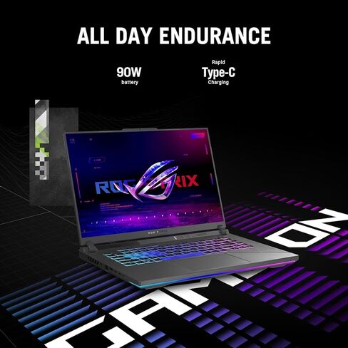 ASUS ROG Strix G16 Gaming Laptop, 16" QHD+ 240Hz WQXGA Display, 14th Gen i9-14900HX, 32GB DDR5, 2TB SSD, GeForce RTX 4060 8GB GDDR6, Backlit KB, Windows 11 Pro & Microsoft Office Lifetime License in Saudi Arabia