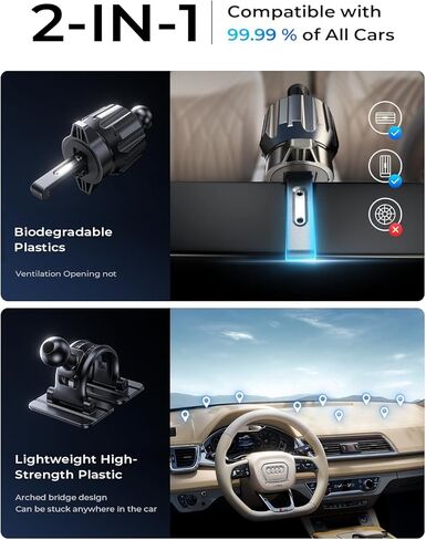 LISEN for 15W MagSafe Car Mount Charger,Universal iPhone Magnetic Wireless Car Charger,MagSafe Charging Mount Wireless for iPhone 16 Pro Max Accessories Fits iPhone 16 15 14 13 12,Matte Purple in Saudi Arabia