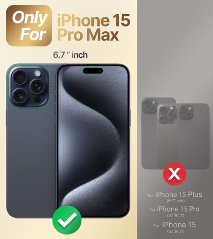 XYZ for iPhone 17 Pro Max Case with Stand, Phone Case with Double Ring Kickstand, Women Girls Bling Luxury Protective Case Heart for iPhone 17 Pro Max, Black in Kuwait
