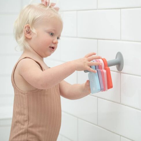 Bella Tunno Tub Hub – 10-Piece Non-Toxic Soft Foam Baby Bath Toys and Silicone Suction Storage Stand Included (New Fairytale) in Saudi Arabia
