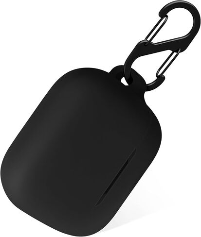 Geiomoo Silicone Case for Anker Soundcore K20i, Protective Cover with Carabiner (Black) in Saudi Arabia
