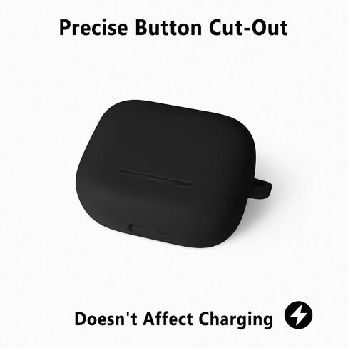 Geiomoo Silicone Case for Anker Soundcore K20i, Protective Cover with Carabiner (Black) in Saudi Arabia