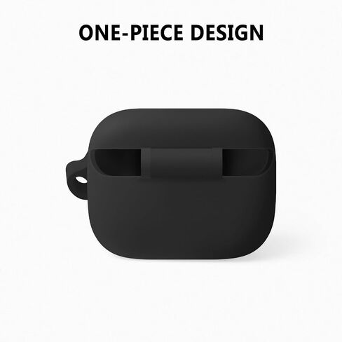 Geiomoo Silicone Case for Anker Soundcore K20i, Protective Cover with Carabiner (Black) in Saudi Arabia