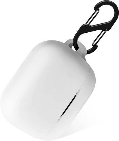 Geiomoo Silicone Case for Anker Soundcore K20i, Protective Cover with Carabiner (Black) in Saudi Arabia