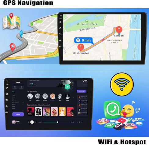 2+64G Android 13 Car Stereo for Mazda CX-5 2012-2015 with Wireless CarPlay Android Auto, 9" IPS Touchscreen in Dash GPS Radio with WiFi Mirror Link Bluetooth FM RDS EQ SWC Backup Camera in Saudi Arabia