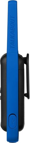 Motorola Solutions، Portable FRS، T802، Talkabout، أجهزة راديو ثنائية الاتجاه، الاستعداد للطوارئ، قابلة لإعادة الشحن، 22 قناة، 35 ميل، أسود وأزرق، عبوتان in Saudi Arabia