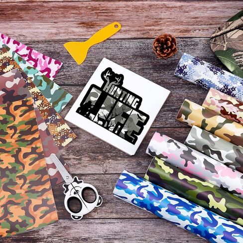 Autism Puzzles Permanent Vinyl 12 Sheets 12"x10" Jigsaw Puzzles Permanent Adhesive Vinyl Rainbow Color Sticker Vinyl for Mugs Self Adhesive Vinyl Compatible with Cricut/Silhoutte Cameo in Kuwait