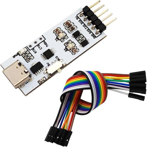 CH340 USB A to TTL Serial Adapter Converter Module USB to uart Serial Swipe Board 3.3/5V Level Output Migration Template STC Download Cable Serial Port (Female with Shell,TA) in Saudi Arabia