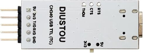 CH340 USB A to TTL Serial Adapter Converter Module USB to uart Serial Swipe Board 3.3/5V Level Output Migration Template STC Download Cable Serial Port (Female with Shell,TA) in Saudi Arabia