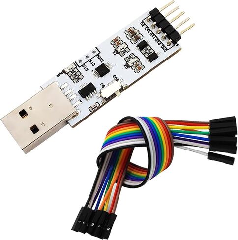 CH340 USB A to TTL Serial Adapter Converter Module USB to uart Serial Swipe Board 3.3/5V Level Output Migration Template STC Download Cable Serial Port (Female with Shell,TA) in Saudi Arabia
