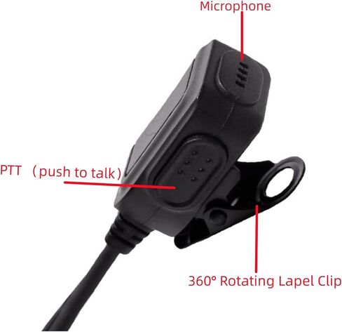APX 6000 D Shape Earpiece for Motorola,Xpr 7550e Earpiece and Mic Compatible with XPR6550 XPR7550 APX4000 APX7000 XPR6350 XPR7350 Two Way Radio in Kuwait
