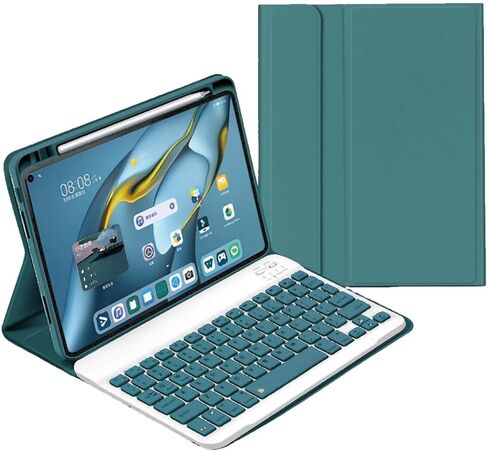 AnMengXinLing Keyboard Case for iPad Pro 13 Inch (M4) 2024,Magnetic Detachable Keyboard Case with Upper Pencil Holder Support Pencil Charging for iPad 13" Pro 2024 (M4), Blue in Saudi Arabia