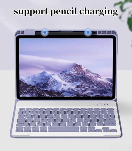 AnMengXinLing Keyboard Case for iPad Pro 13 Inch (M4) 2024,Magnetic Detachable Keyboard Case with Upper Pencil Holder Support Pencil Charging for iPad 13" Pro 2024 (M4), Blue in Saudi Arabia