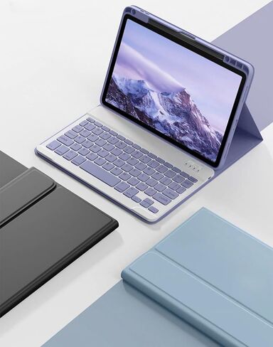 AnMengXinLing Keyboard Case for iPad Pro 13 Inch (M4) 2024,Magnetic Detachable Keyboard Case with Upper Pencil Holder Support Pencil Charging for iPad 13" Pro 2024 (M4), Blue in Saudi Arabia