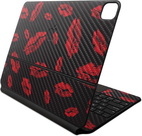 Glossy Glitter Skin Compatible With Apple Magic Keyboard for iPad Air 13-inch (M2) 2024 - Sakura Pink - Premium 3M Vinyl Protective Wrap Decal Cover - Easy To Apply | Crafted in the USA by MightySkins in Kuwait