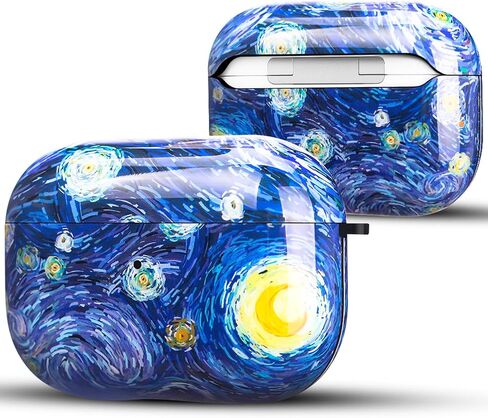 Compatible with AirPods Pro 2nd/1st Generation Case Cover Blue Sky Soft TPU Protective Case AirPod Pro Cover Skin for AirPod Pro 2022 2019 2nd/1st Generation with Keychain - Starry Sky in Saudi Arabia