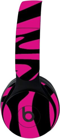 MightySkins Skin for Beats Solo Pro Wireless Headphones - Black Zebra | Protective, Durable, and Unique Vinyl Decal wrap Cover | Easy to Apply, Remove, and Change Styles | Made in The USA in Saudi Arabia