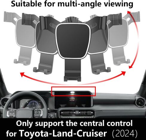 Car Phone Holder for Toyota Land Cruiser 2024 Auto Accessories Navigation Bracket Interior Decoration Screen Mobile Cell Phone Mount case in Saudi Arabia
