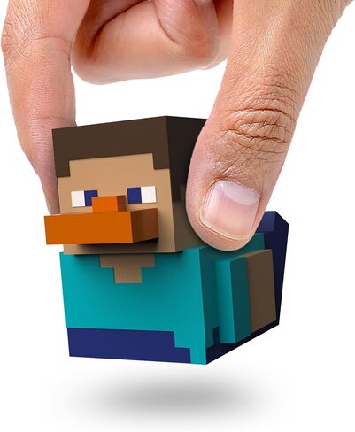 TUBBZ Mini Steve Collectible Vinyl Rubber Duck Figure - Official Minecraft Merchandise - Video Games and Movies in Saudi Arabia
