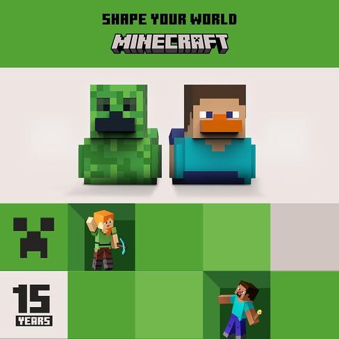 TUBBZ Mini Steve Collectible Vinyl Rubber Duck Figure - Official Minecraft Merchandise - Video Games and Movies in Saudi Arabia